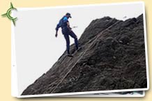 Rappelling in Adventure Camp