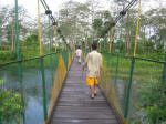 A hanging bridge in Jaldapara Wildlife Santuary