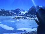 A view from HMI Base Camp in Sikkim